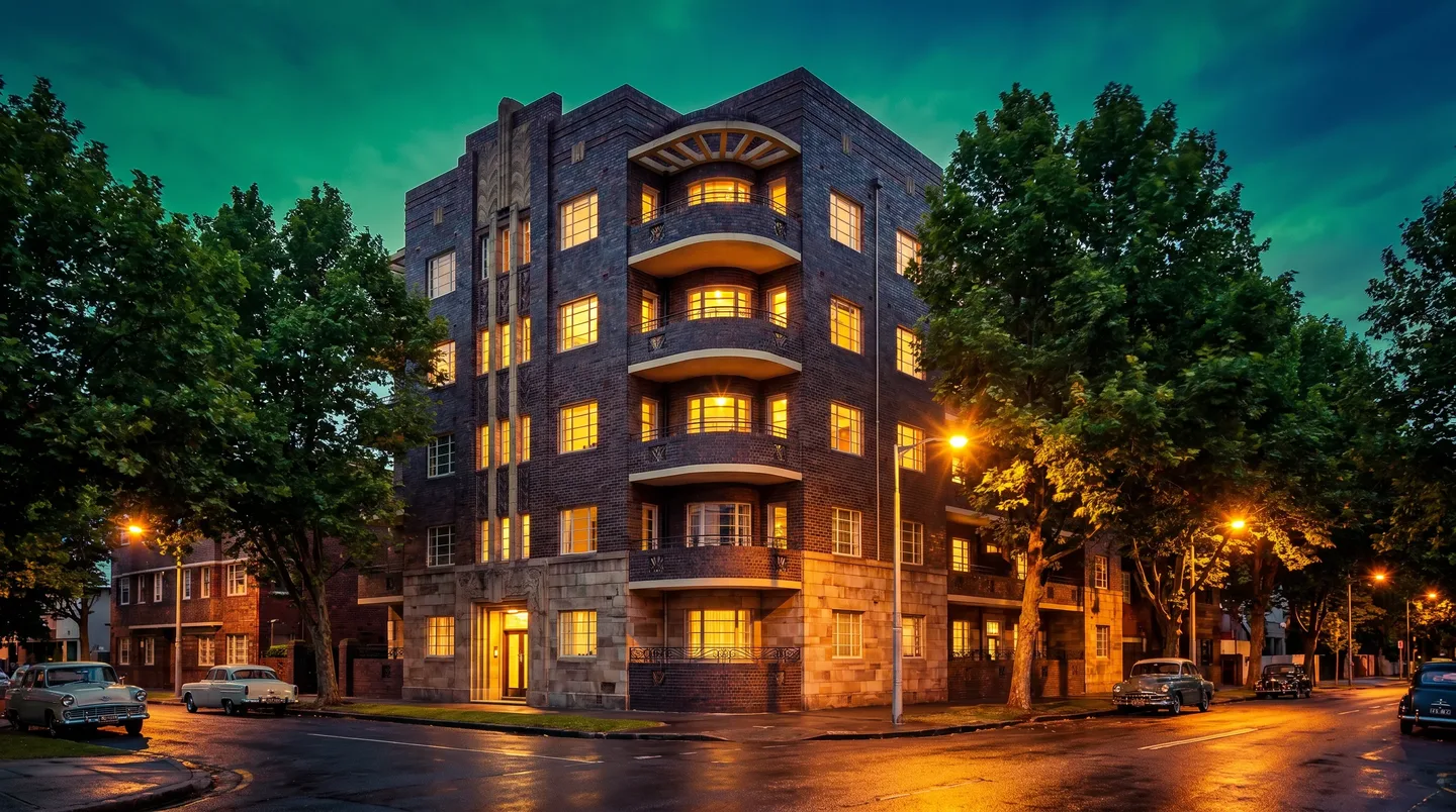 A Potts Point street scene at dusk